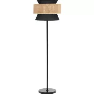 Stojací lampa ratanové stínidlo 40 W výška 153 cm - Dekorace Uniprodo