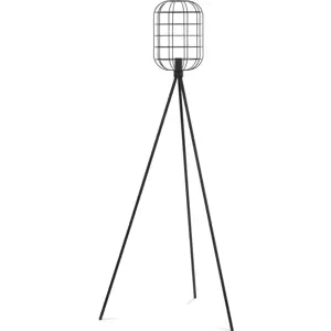 Stojací lampa otevřené mřížkové stínidlo 40 W výška 163 cm - Dekorace Uniprodo