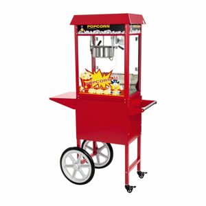 Stroj na popcorn s vozíkem červený - Stroje na popcorn Royal Catering