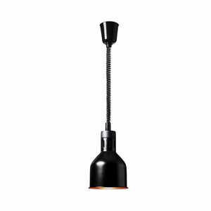 Ohřívací lampa matně černá 17 x 17 x 28.5 cm Ocel - ohřevné desky Royal Catering