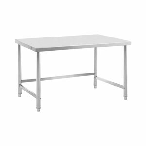 Pracovní stůl z ušlechtilé oceli 120 x 90 cm nosnost 95 kg - Gastro pracovní stoly Royal Catering