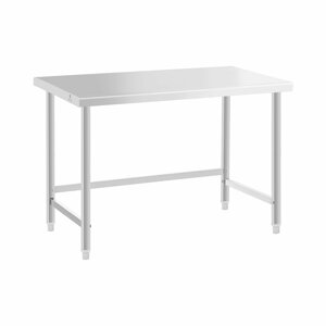 Pracovní stůl z ušlechtilé oceli 120 x 60 cm nosnost 91 kg - Pracovní stoly Royal Catering