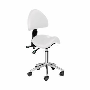Sedlová židle 550–690 mm 150 kg White - Sedlové židle physa