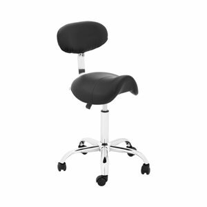 Sedlová židle 530–665 mm 150 kg Black - Sedlové židle physa