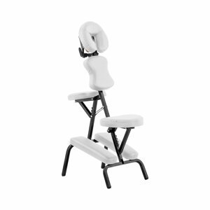 Skládací masážní židle 26 x 46 x 104 cm 130 kg White - Masážní lehátka physa