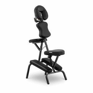 Skládací masážní židle 26 x 46 x 104 cm 130 kg Black - Masážní lehátka physa