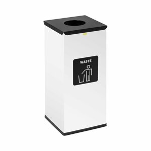 Odpadkový koš 60 l Bílá označení zbytkového odpadu - Odpadkové koše ulsonix