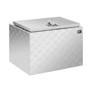 Hliníkový box rýhovaný plech 45 x 60 x 45 cm 120 L uzamykatelný - Kufry a boxy na nářadí MSW