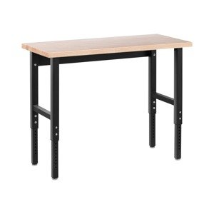 Dílenský pracovní stůl 122 x 51 cm výškově nastavitelný v rozmezí 72,5–106,7 cm 680 kg - Dílenské stoly, stojany a kozy MSW