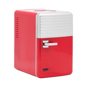 Mini chladnička 12 V / 230 V zařízení 2 v 1 s funkcí ohřevu 6 l červená/stříbrná - Chladicí boxy MSW