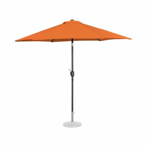 Velký slunečník oranžový šestihranný Ø 270 cm naklápěcí - Slunečníky na terasu Uniprodo