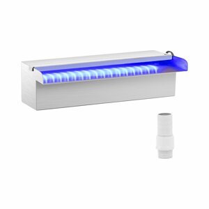 Chrlič vody 30 cm LED osvětlení modrá/bílá otevřený vývod vody - Chrliče vody Uniprodo