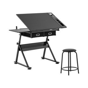 Kreslicí stůl 115 x 60 cm nastavení sklonu a výšky se stoličkou - Psací stoly Fromm & Starck