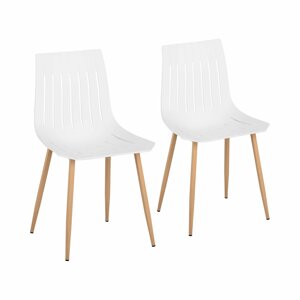 Židle 2dílná sada až 150 kg sedák 50 x 47 cm bílá - Konferenční židle Fromm & Starck