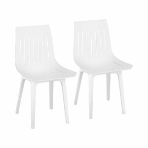 Židle 2dílná sada až 150 kg sedák 47 x 42 cm bílá - Fromm & Starck
