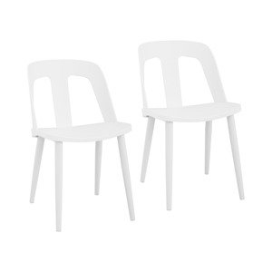 Židle 2dílná sada až 150 kg sedák 56 x 46,5 cm černobílá - Fromm & Starck
