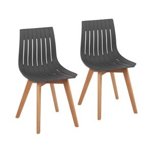 Židle 2dílná sada až 150 kg sedák 50 x 47 cm šedá - Konferenční židle Fromm & Starck