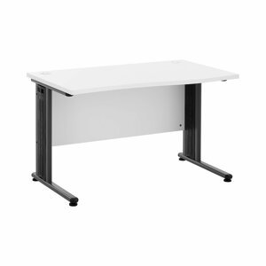 Kancelářský stůl 120 x 73 cm bílá / šedá - Stavební stroje Fromm & Starck