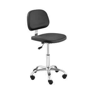 Laboratorní židle – 120 kg – Black, Chrome – výška nastavitelná v rozmezí 450 585 mm - Pracovní židle Fromm & Starck