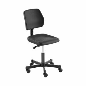 Laboratorní židle – 120 kg – Černá – výška nastavitelná v rozmezí 410 550 mm - Pracovní židle Fromm & Starck