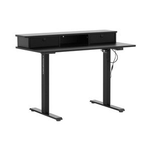 Polohovací psací stůl 720–1 200 mm 80 kg černý - Psací stoly Fromm & Starck
