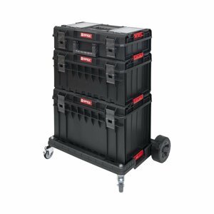 Mobilní kufr na nářadí – System One Profi – 3 kufry – 1 přepravní vozík - Kufry a boxy na nářadí Qbrick System