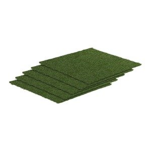 Umělá tráva sada 5 kusů 100 x 100 cm výška: 30 mm počet stehů: 14/10 cm odolná proti UV záření - Umělé trávníky hillvert