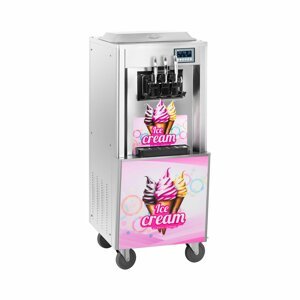 B-zboží Stroj na točenou zmrzlinu 2 000 W 2 x 8,5 l 23 l/h - Zboží z druhé ruky Royal Catering