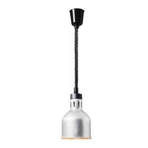 B-zboží Ohřívací lampa stříbrná 17.5 x 17.5 x 29 cm Ocel - Zboží z druhé ruky Potřeby pro gastronomii Royal Catering