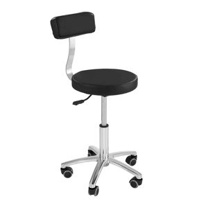 B-zboží Otočná židle s opěradlem 445-580 mm 150 kg Černá - Zboží z druhé ruky Sport a zdraví physa