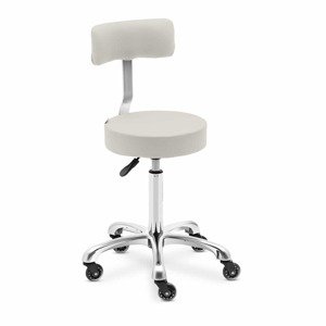 B-zboží Otočná židle na kolečkách s opěradlem 540–720 mm béžová - Zboží z druhé ruky Sport a zdraví physa