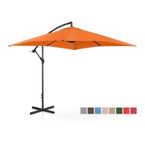 B-zboží Boční slunečník - oranžový čtvercový 250 x 250 cm naklápěcí - Zboží z druhé ruky Potřeby pro řemeslníky Uniprodo