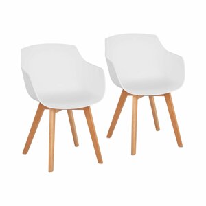 B-zboží Židle 2dílná sada až 150 kg sedák 41 x 40 cm bílá - Zboží z druhé ruky Potřeby pro gastronomii Fromm & Starck