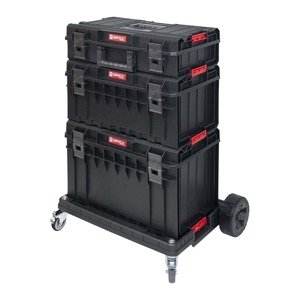 B-zboží Kufr na nářadí – System One Basic – 3 kufry – 1 přepravní vozík - Zboží z druhé ruky Potřeby pro řemeslníky Qbrick System